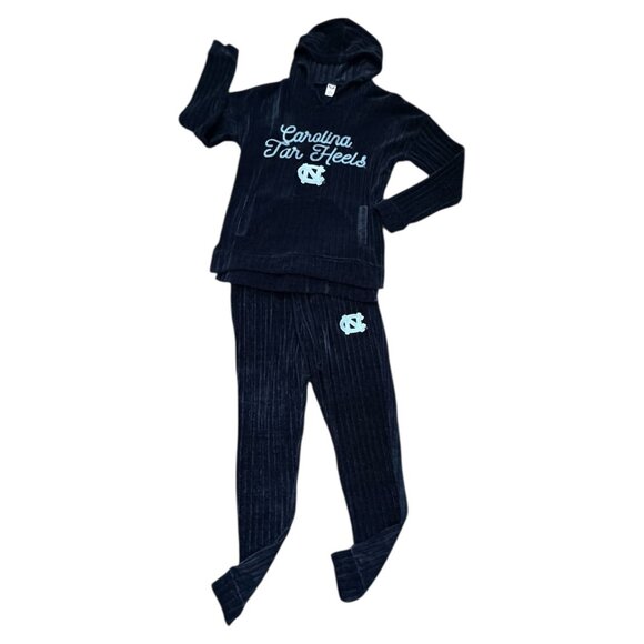 Concepts Sport Women's Velour Hoodie & Joggers SET - Navy "Carolina Tar Heels" S - Picture 10 of 10